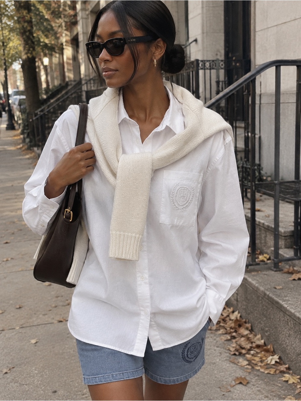 Anine Bing x Reebok Tailored Button Up Shirt